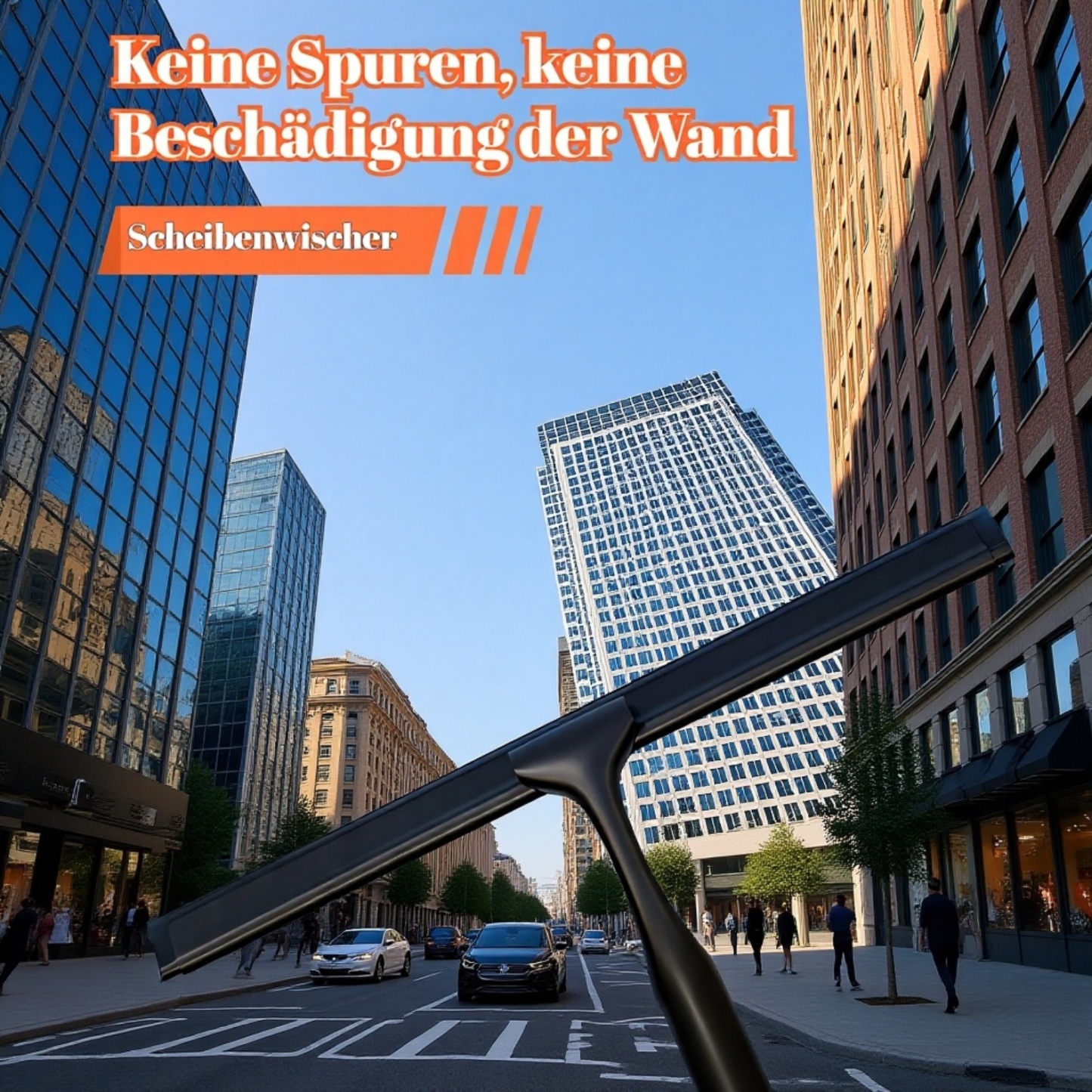 Fensterreinigungsgerät für streifenfreie Sauberkeit