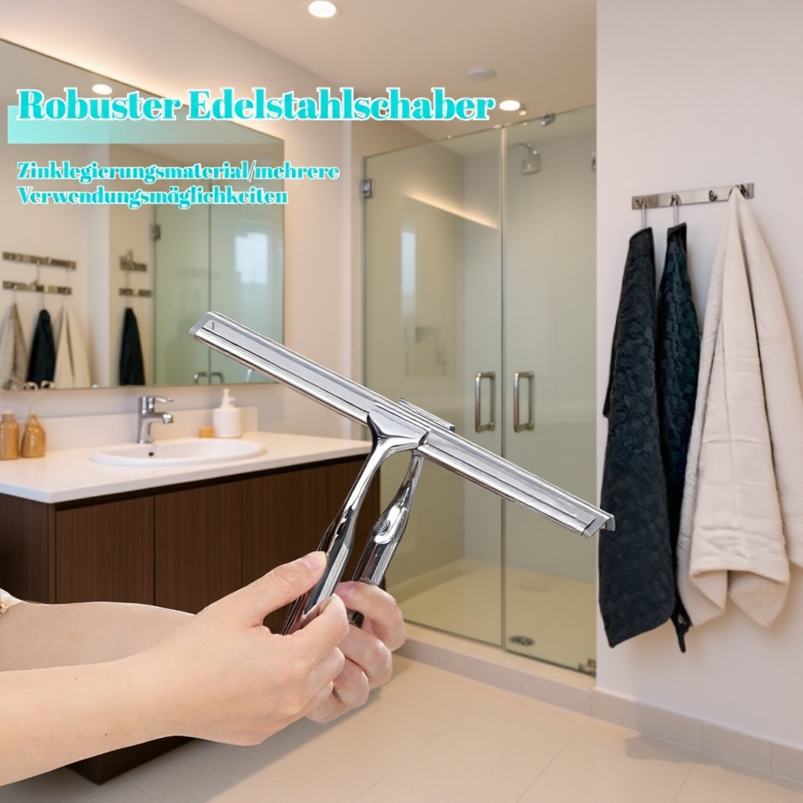 Fensterreinigungsgerät für streifenfreie Sauberkeit