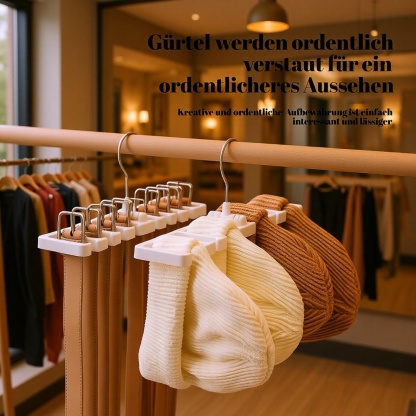 Multifunktionaler drehbarer Aufbewahrungsständer für Schals und Krawatten für den Hausgebrauch