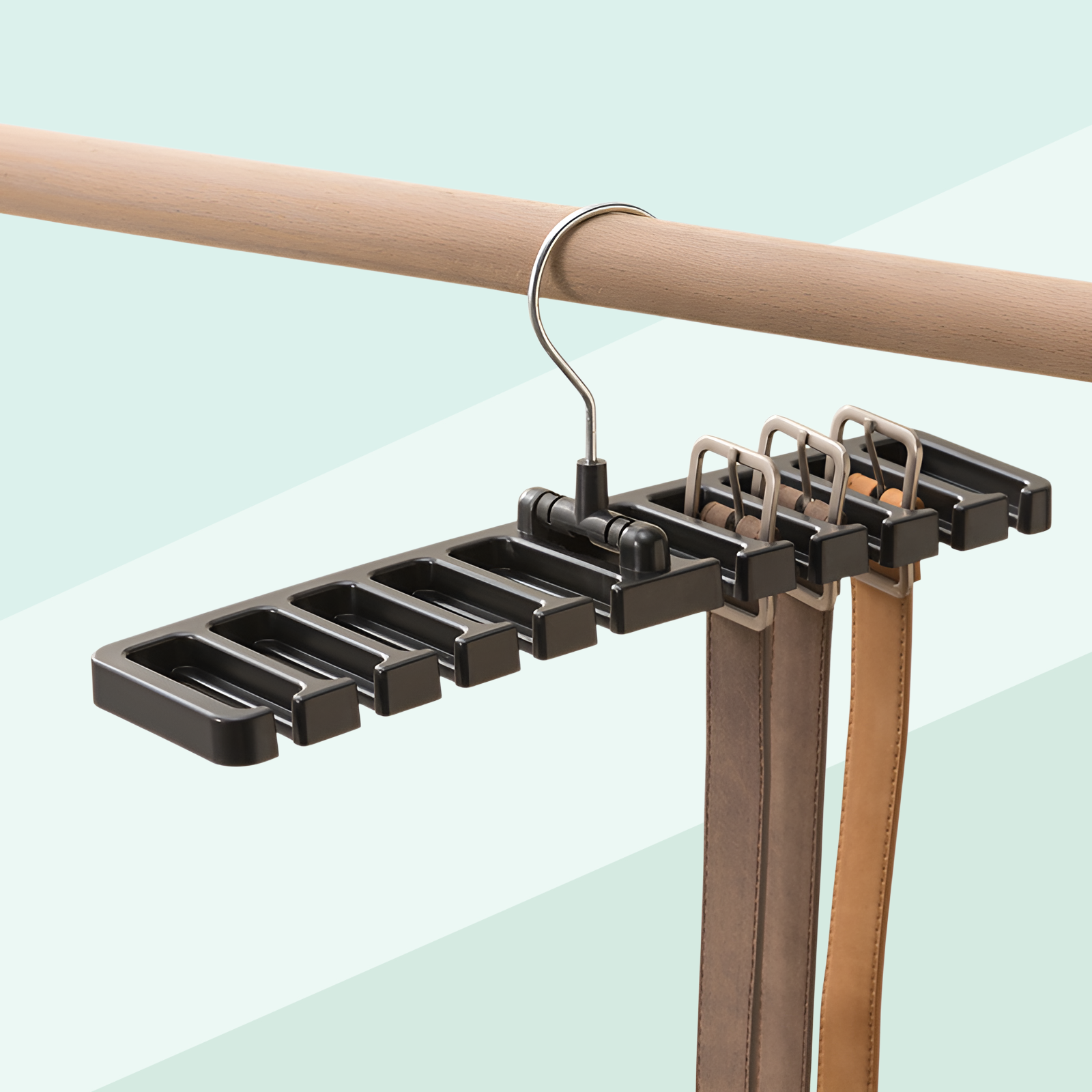 Multifunktionaler drehbarer Aufbewahrungsständer für Schals und Krawatten für den Hausgebrauch