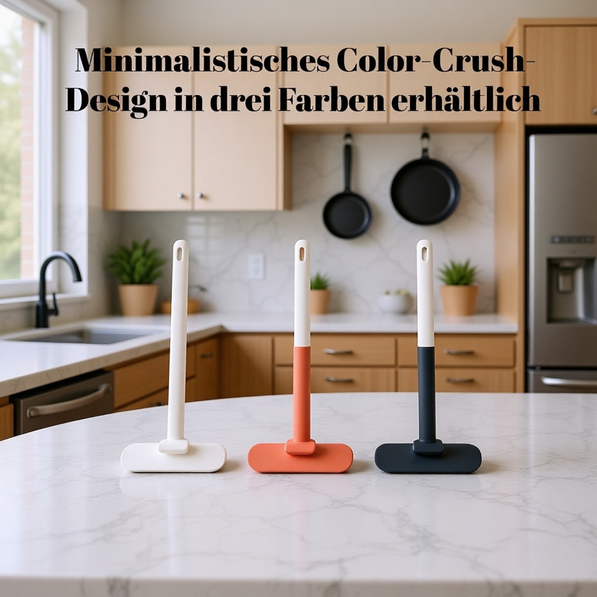 Lange, abnehmbare Fensterbürste für trockene und nasse Reinigung