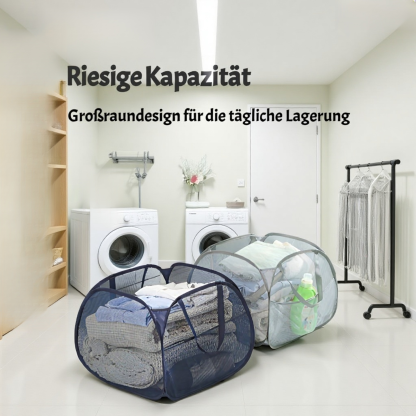 Großer faltbarer Wäschekorb mit viel Stauraum