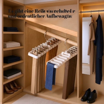 Multifunktionaler drehbarer Aufbewahrungsständer für Schals und Krawatten für den Hausgebrauch