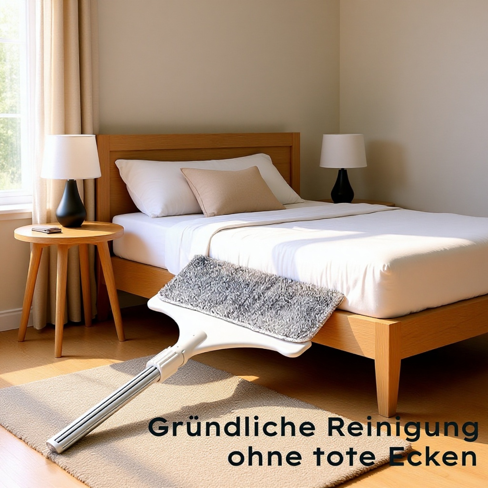 Zweiseitiger, ausziehbarer Haushalts-Wischmopp für bequeme Reinigung