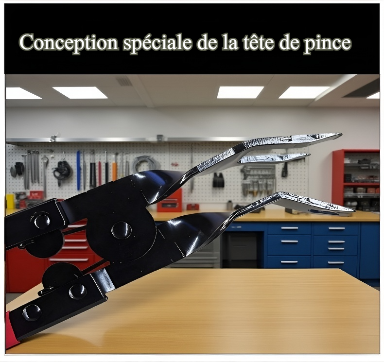 Utilisation de la pince d'allumage sur un phare de voiture