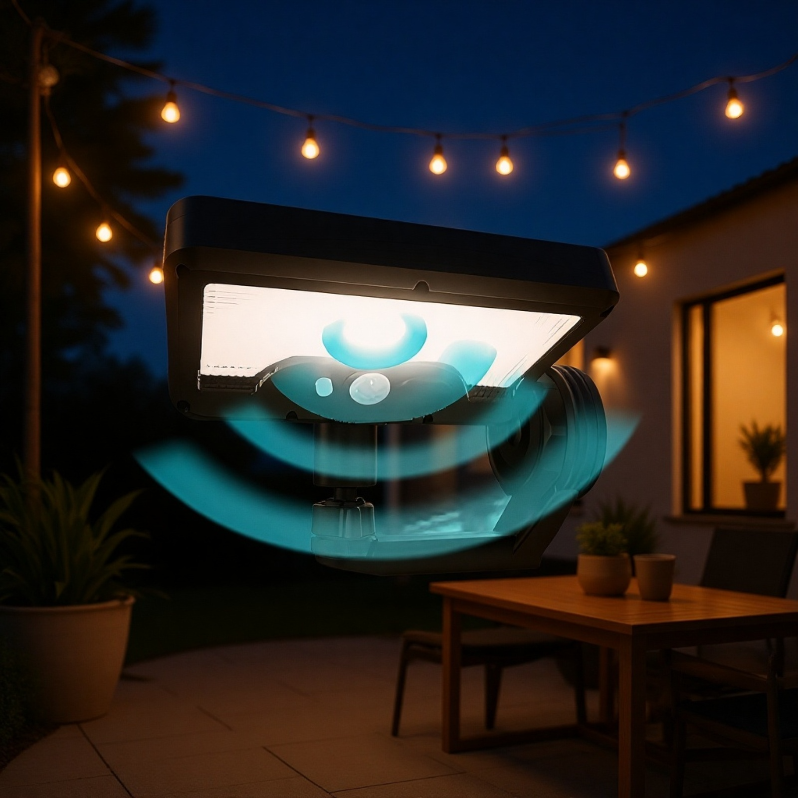 Installation facile de lampe solaire extérieure