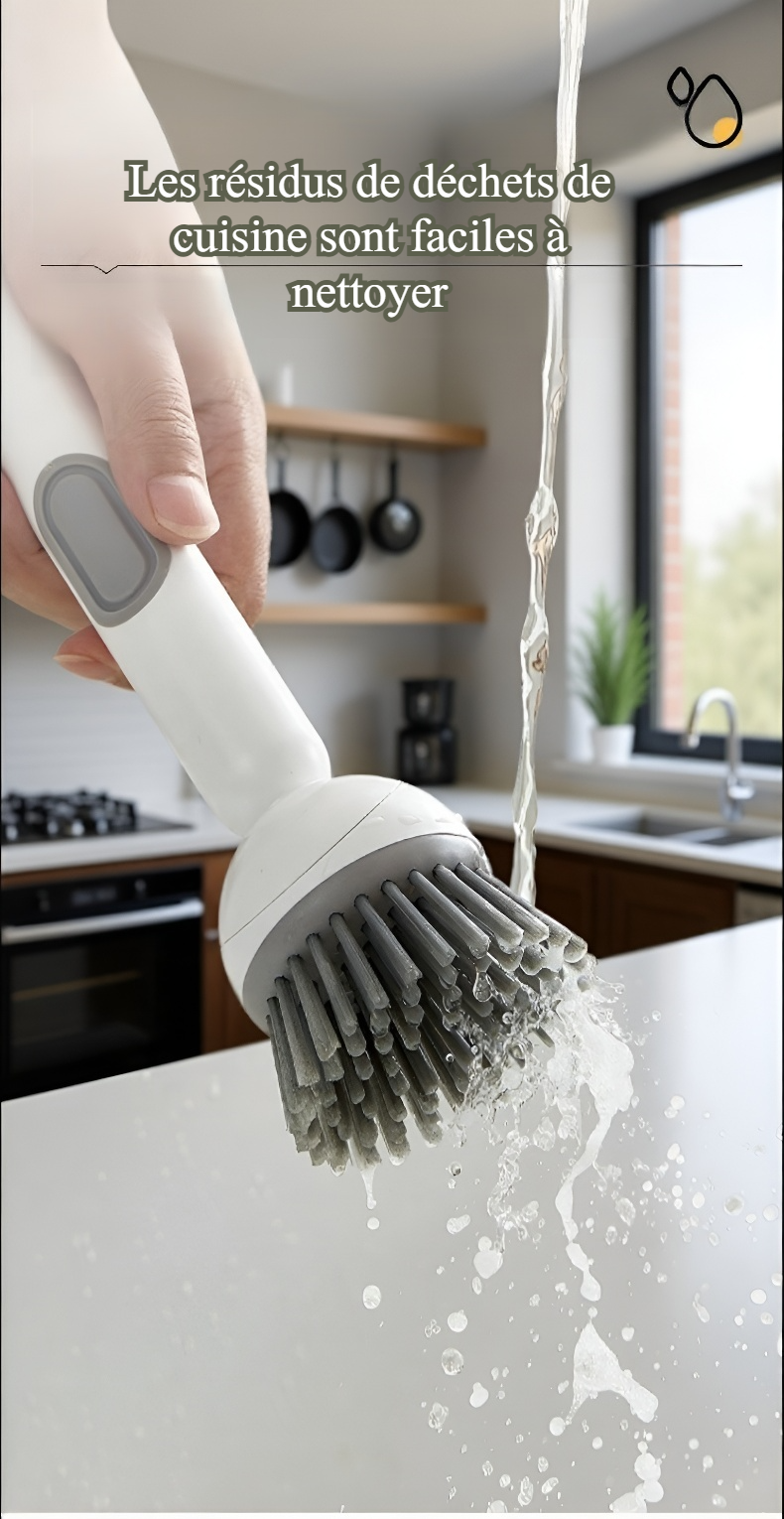 Brosse rotative facile à utiliser pour la cuisine