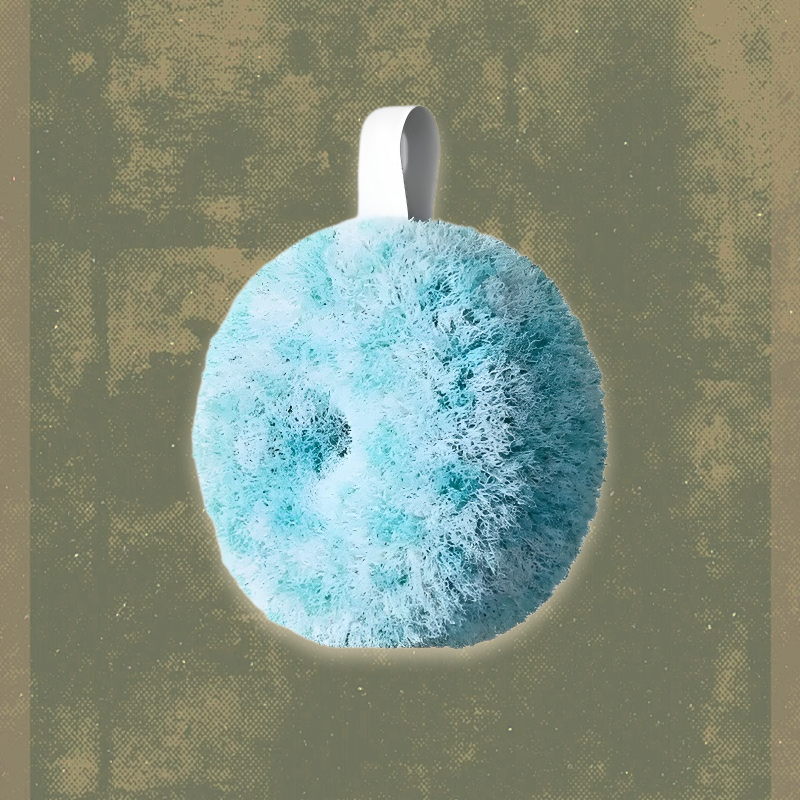 Brosse de nettoyage antibactérienne pour évier de salle de bain