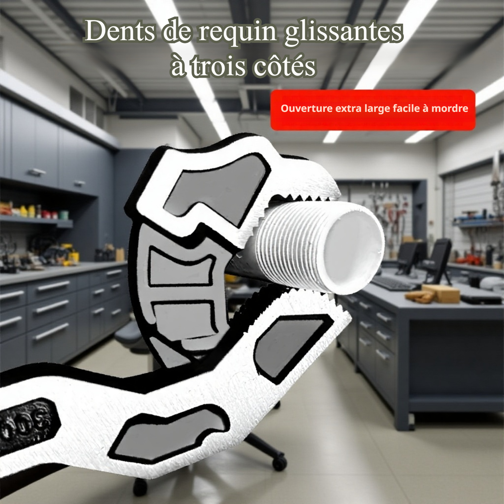 Clé à molette ergonomique pour usage professionnel