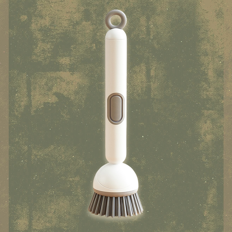 Brosse à casserole rotative réglable
