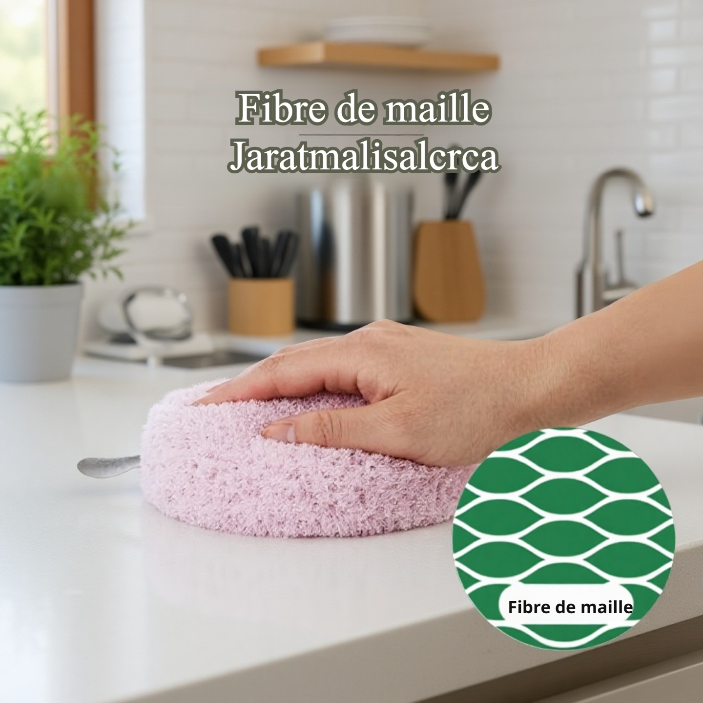 Brosse de nettoyage antibactérienne pour évier de salle de bain