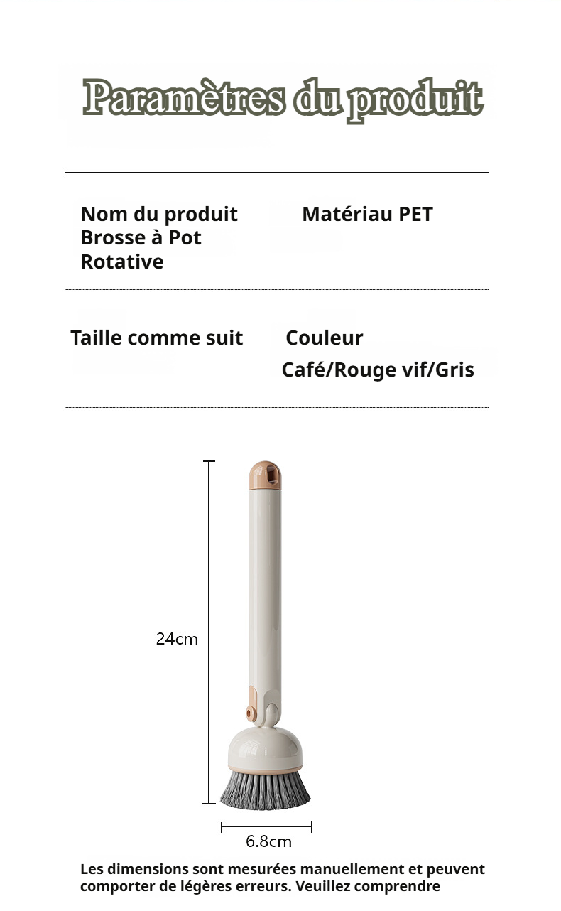 Brosse résistante pour cuisine moderne