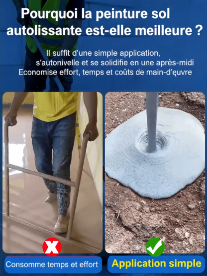 ✨ Revêtement de Sol Effet Marbre Professionnel | Séchage Ultra Rapide en 2 Heures | 10 Ans de Brillance Garantie🛠️ Application DIY Facile |  Formule Aqueuse Sans Odeur✨