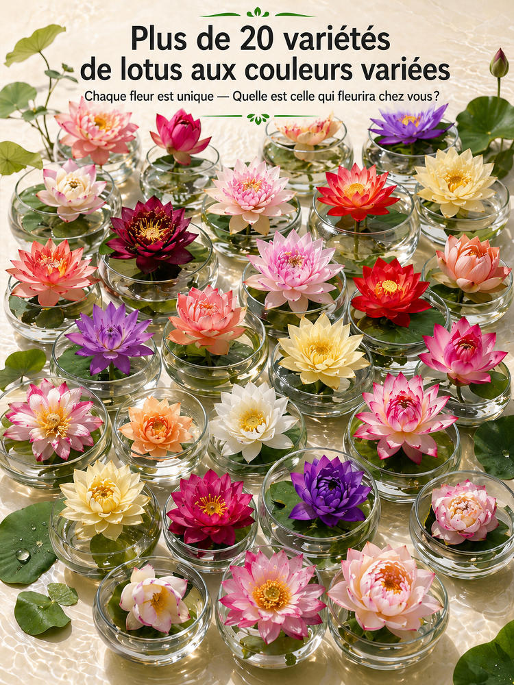 Lotus Purificateur d'Air CNRS🌸 | Sans terre ni engrais🧬 | Éclosion dans l'Eau💧 | Parfum Naturel de Grasse🧴 | Élimine le formaldéhyde🌿 | Résiste aux températures extrêmes | Fleurit toute l'année🌺
