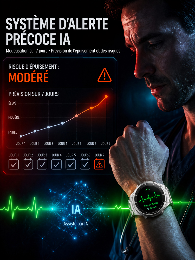 Montre Connectée Santé Huawei Watch GT6⌚ | Technologie Micro-Médicale Non Invasive🩺 | Capteur Micro-Médical Intégré❤️ | Suivi Automatique Glycémie et Tension Sans Piqûre ni Douleur🏃‍♂️