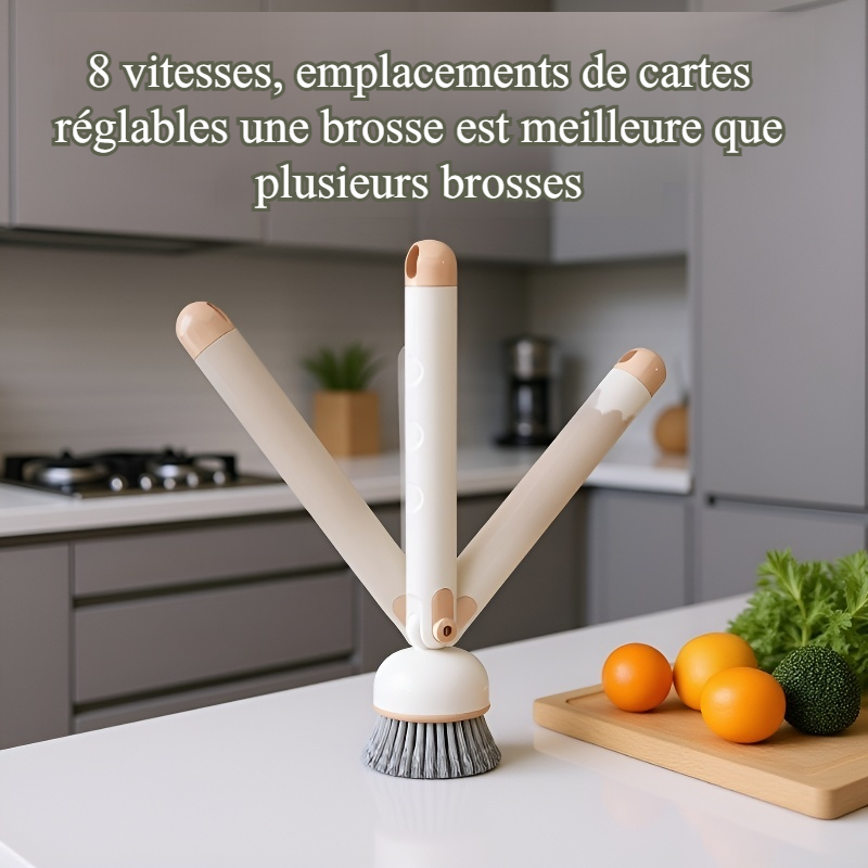 Brosse à vaisselle à long manche pour cuisine domestique