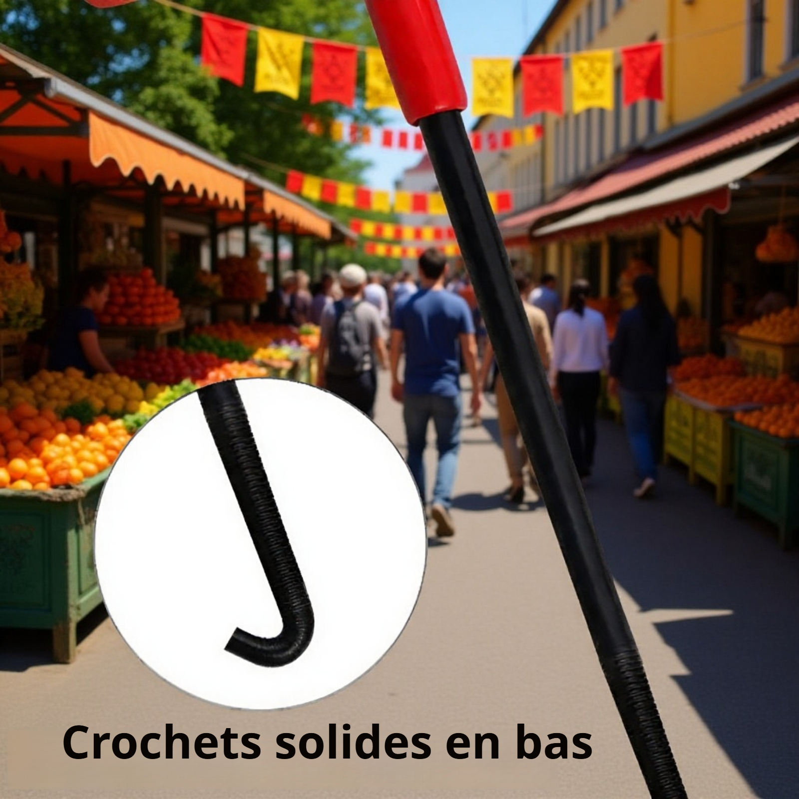 Crochet à ressort pour échappement de moto