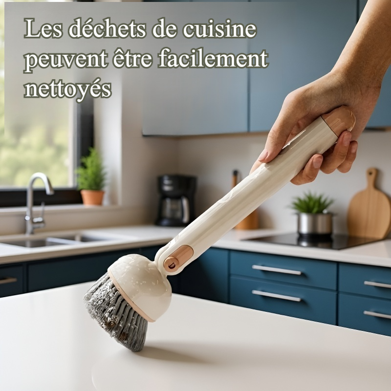 Brosse à vaisselle à long manche pour cuisine domestique