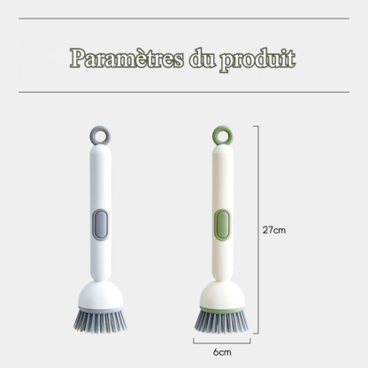 Brosse à casserole rotative réglable
