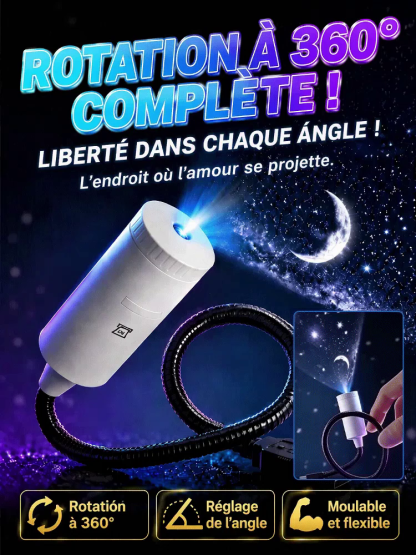 【Recommandé par les Optométristes】Projecteur Océan HD Institut d'Optique🔬 | Zéro Lumière Bleue👁️ | Branchement USB Facile✨ | Ajustable à 360°🐬 | 15 scènes océaniques et célestes🌌 | | Installation zéro effort