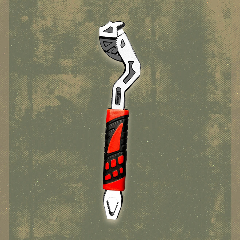 Clé à molette multifonction à grande ouverture avec verrouillage automatique