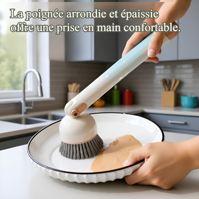 Brosse à vaisselle à long manche pour cuisine domestique