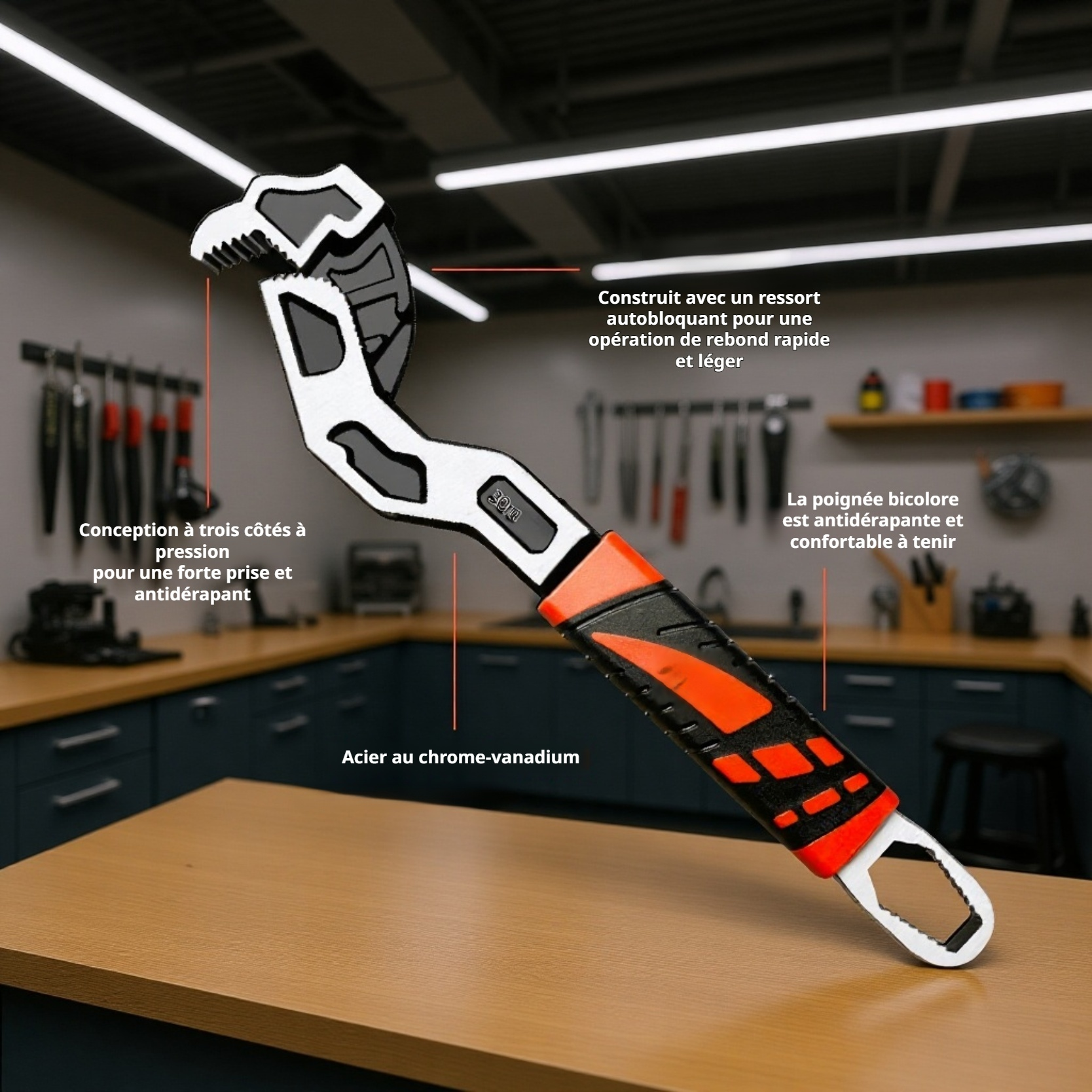 Outil multifonction pour bricolage et réparation