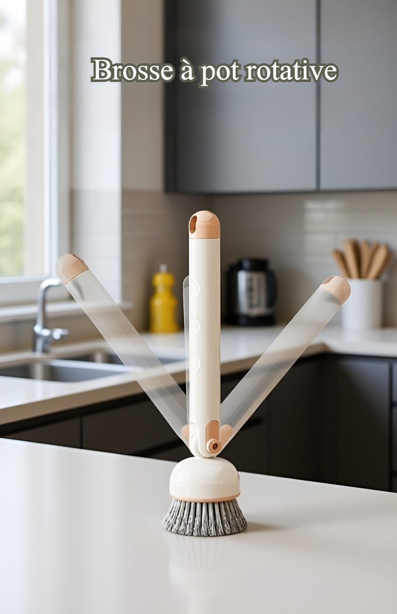 Brosse ergonomique pour laver la vaisselle