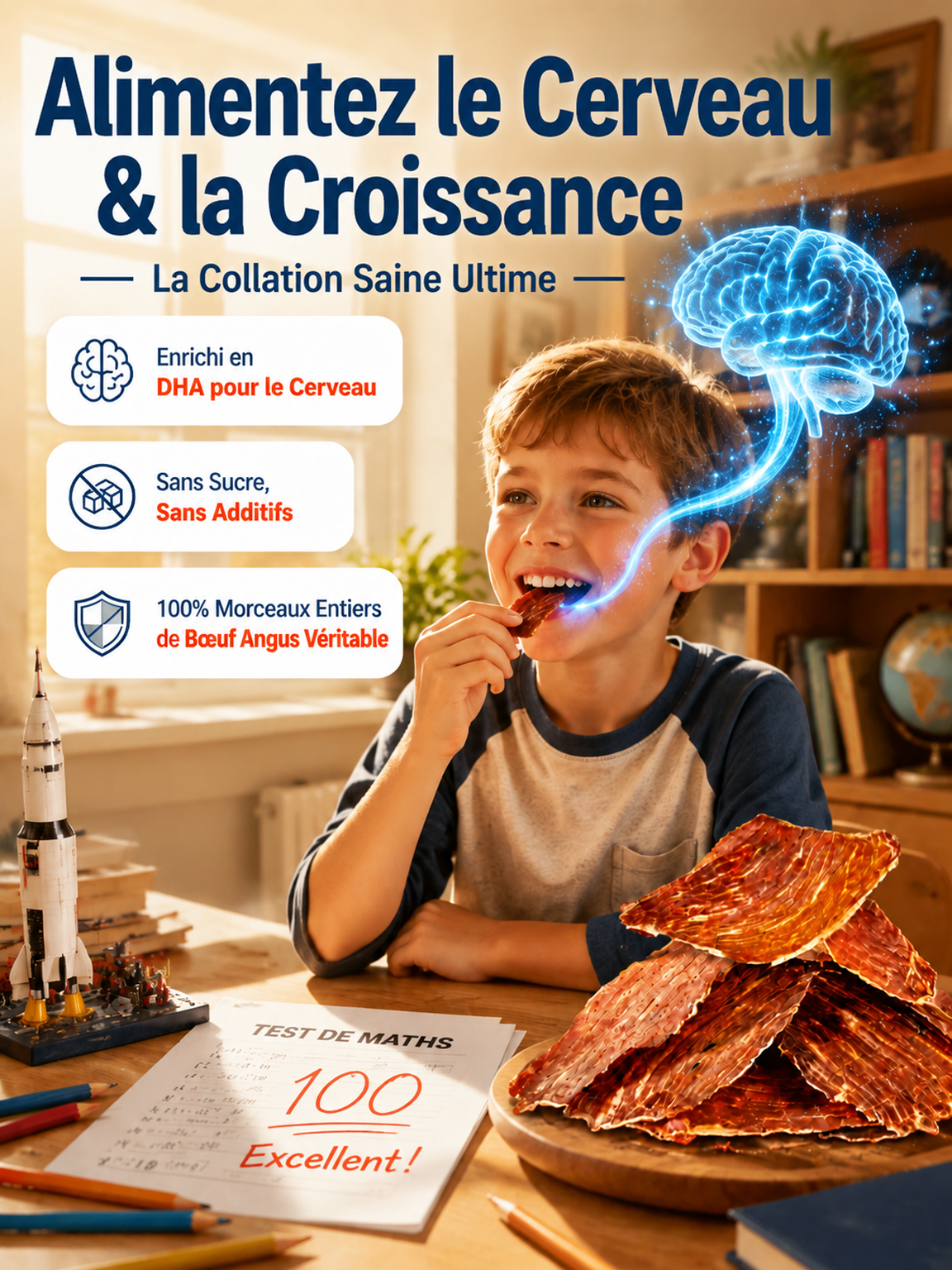 🥩 Lanières de Bœuf Angus Sélection Chefs Parisiens | Faible en Glucides sans Pic Glycémique | Maintien Musculaire Quotidien ✅ | 100% Pur Muscle sans Sucre Ajouté | Riche en Fer et Protéines pour la Vitalité ✨