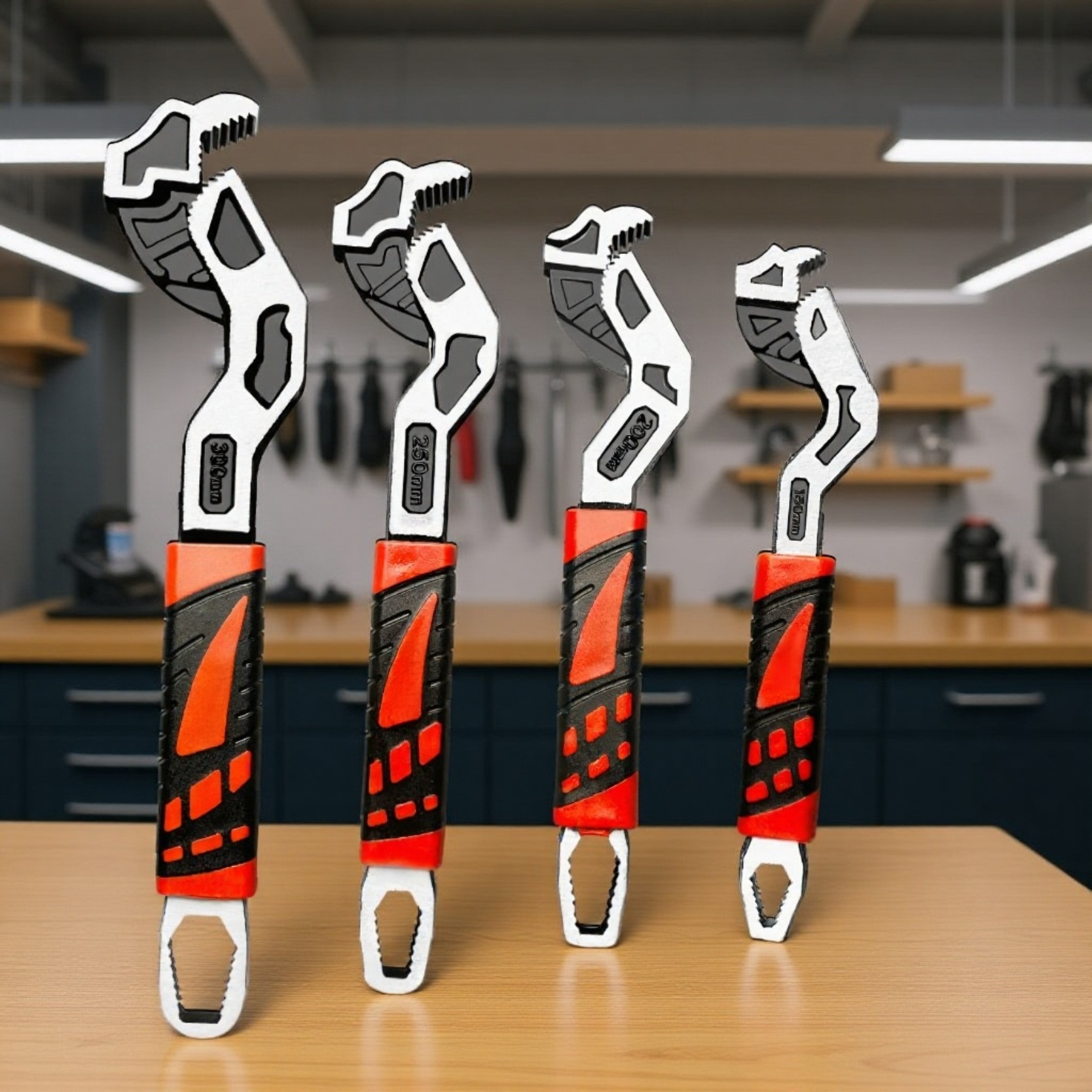 Clé à molette avec système de verrouillage automatique