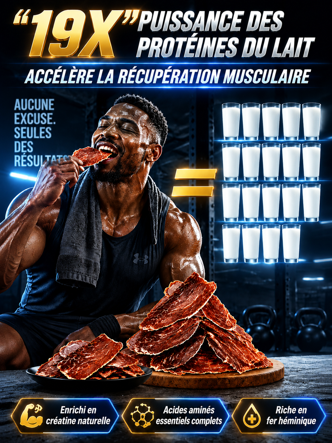 🥩 Lanières de Bœuf Angus Sélection Chefs Parisiens | Faible en Glucides sans Pic Glycémique | Maintien Musculaire Quotidien ✅ | 100% Pur Muscle sans Sucre Ajouté | Riche en Fer et Protéines pour la Vitalité ✨