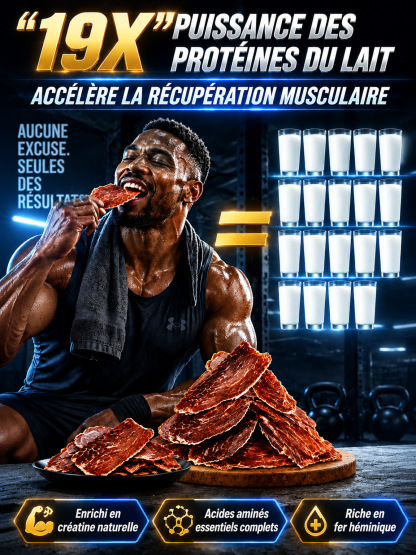 🥩 Lanières de Bœuf Angus Sélection Chefs Parisiens | Faible en Glucides sans Pic Glycémique | Maintien Musculaire Quotidien ✅ | 100% Pur Muscle sans Sucre Ajouté | Riche en Fer et Protéines pour la Vitalité ✨