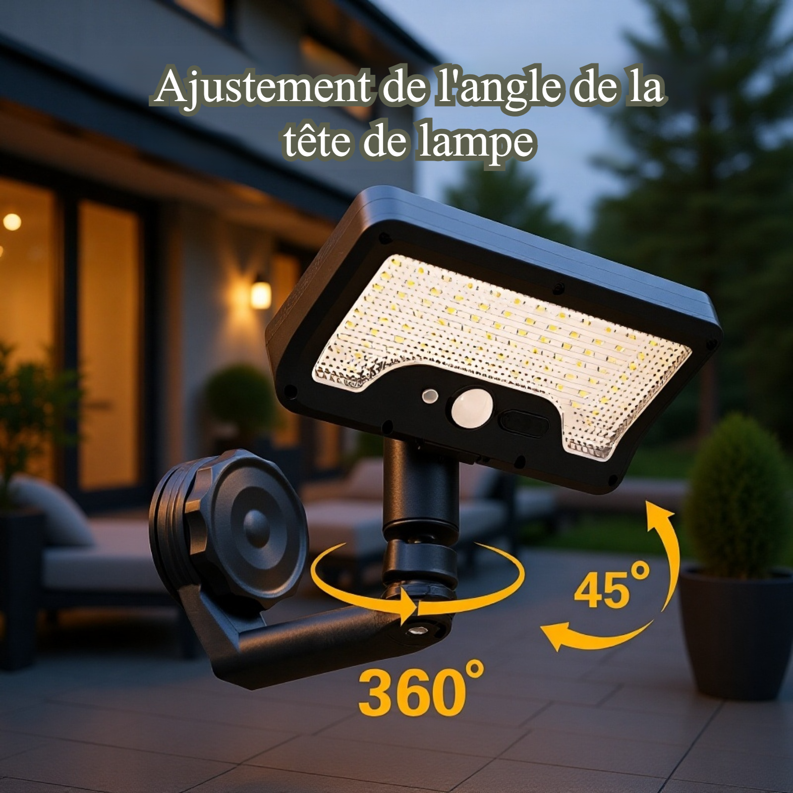 Lampe solaire d’extérieur pour jardin