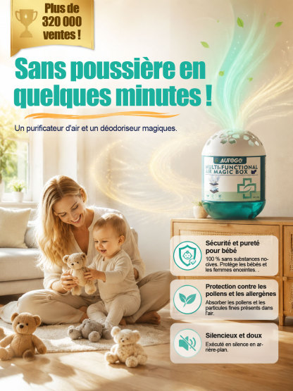✅Boîtier Purificateur Anti-Moisissure [Innovation ADEME et Allemagne] | Élimine Spores et Odeurs en 24h⚡ | Zéro Branchement Électrique | Couvre jusqu’à 70m²🏠 | Sans Agents Chimiques Irritants🌿