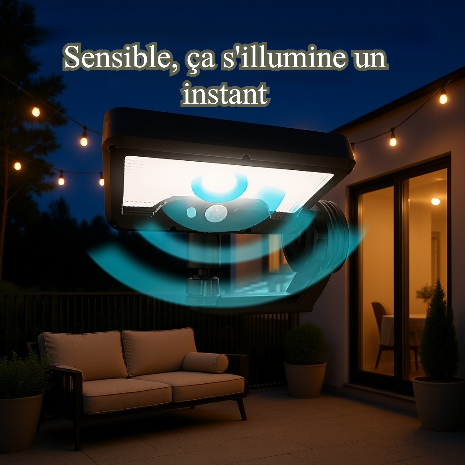 Lampe solaire d’extérieur pour jardin