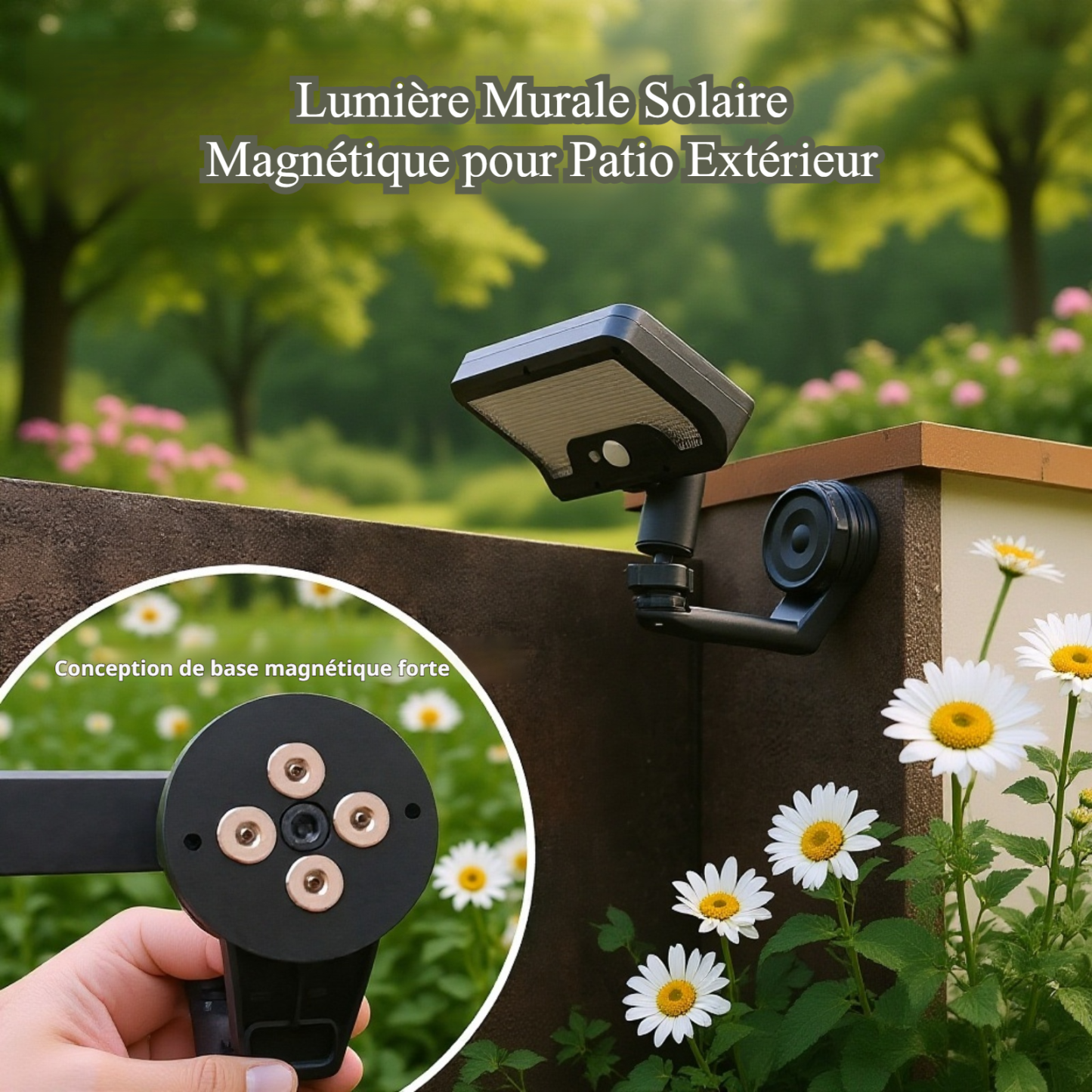 Lampe solaire d’extérieur pour jardin