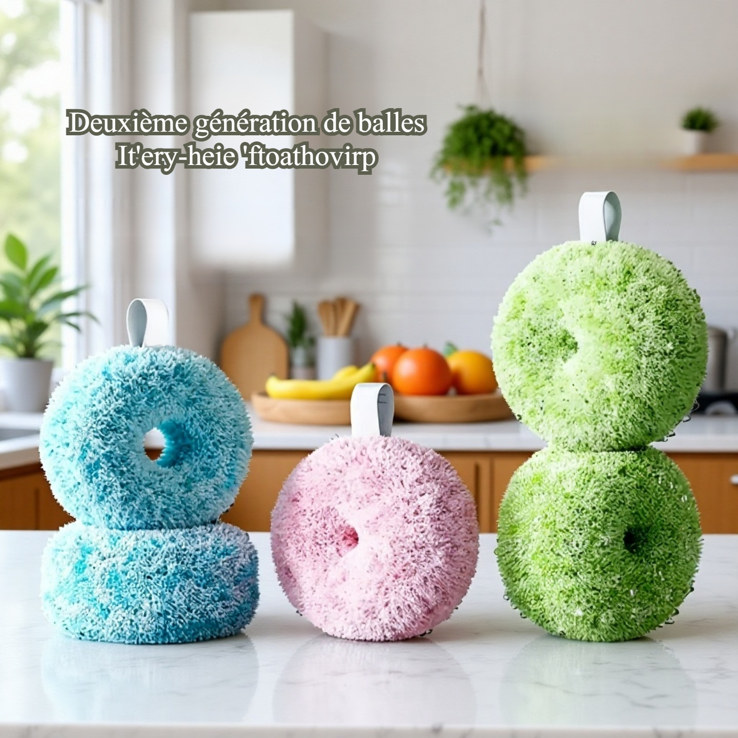 Brosse de nettoyage antibactérienne pour évier de salle de bain