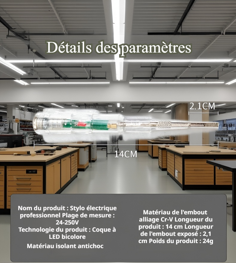 Détecteur de tension intelligent compact et portable