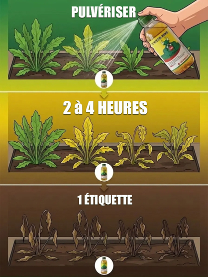 【Satisfaitou Doublement Remboursé】Désherbant Écologique AgroParisTech🌿 | Protection Anti-Repousse 5 Ans | Sans Glyphosate Conforme à la Loi Labbé🛡️ | Sécurité totale pour abeilles, enfants et animaux de compagnie🐝