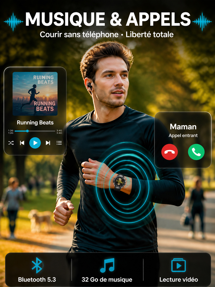 Montre Connectée Santé Huawei Watch GT6⌚ | Technologie Micro-Médicale Non Invasive🩺 | Capteur Micro-Médical Intégré❤️ | Suivi Automatique Glycémie et Tension Sans Piqûre ni Douleur🏃‍♂️