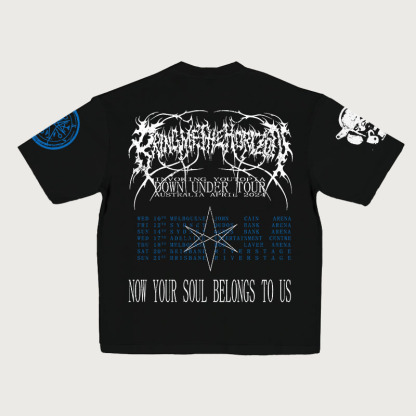 "Bring Me The Horizo" Print Short-Sleeved T-Shirt