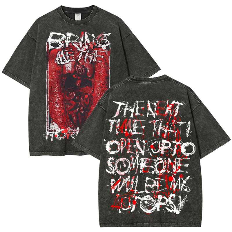 Unisex Fit “Bring Me The Horizo​​n” Washed T-Shirt