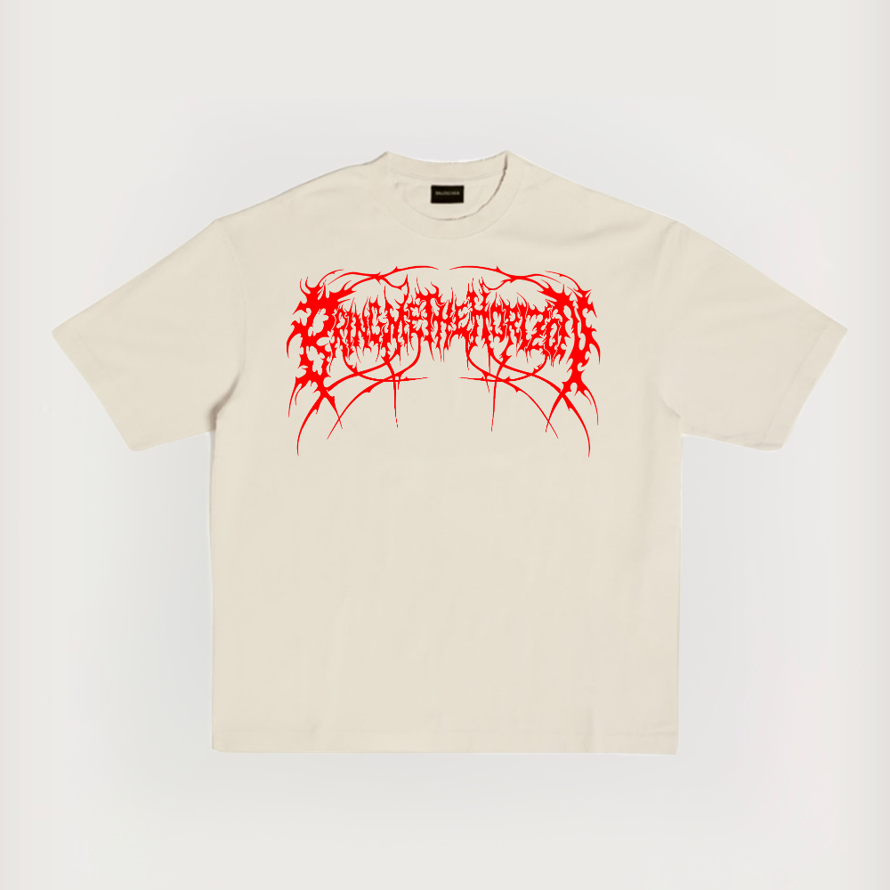"Bring Me The Horizon" Logo Death Printed Short-Sleeved T-Shirt