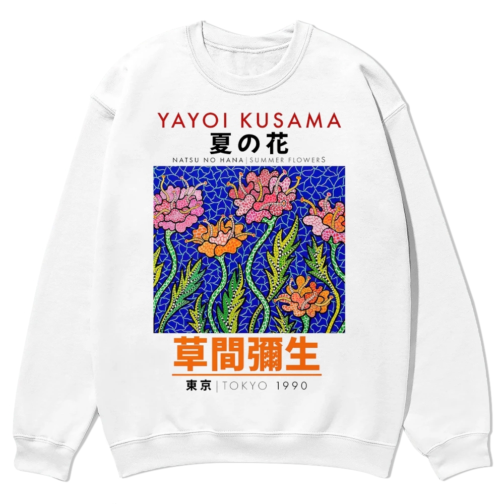 Summer Flowers Crew Neck Sweatshirt