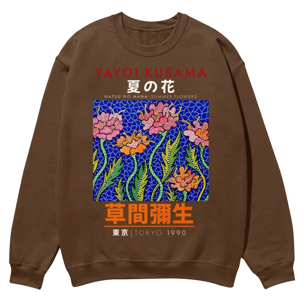 Summer Flowers Crew Neck Sweatshirt