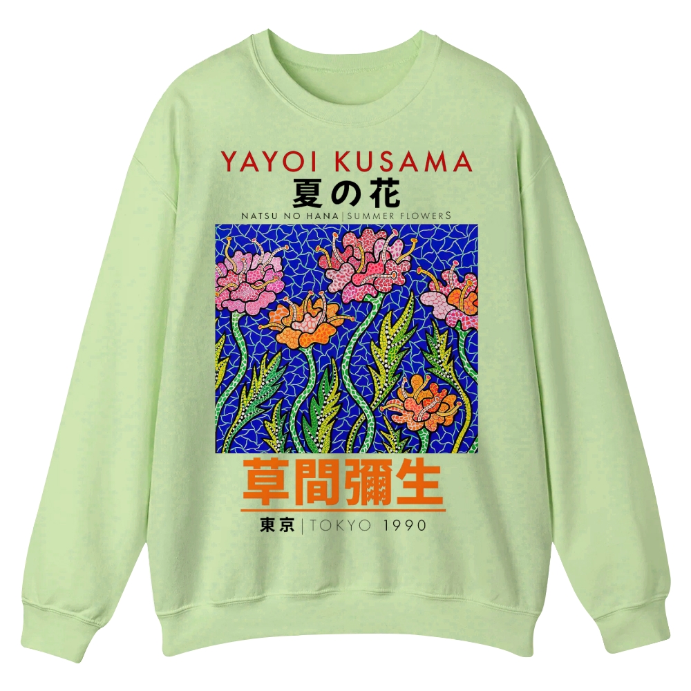 Summer Flowers Crew Neck Sweatshirt