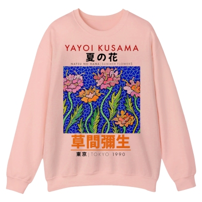 Summer Flowers Crew Neck Sweatshirt