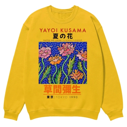 Summer Flowers Crew Neck Sweatshirt