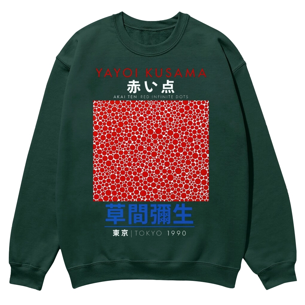 Red Dots Crew Neck Sweatshirt