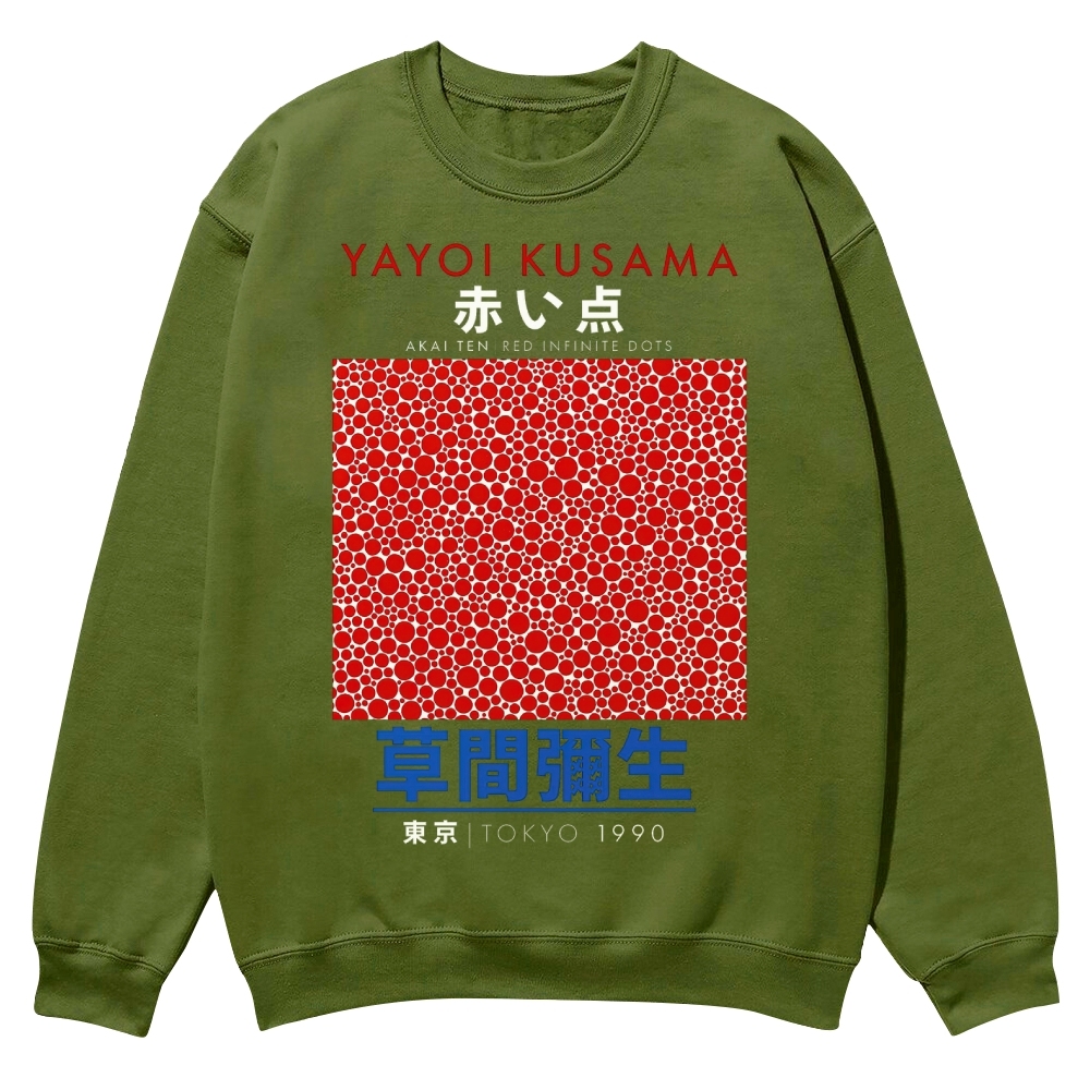 Red Dots Crew Neck Sweatshirt